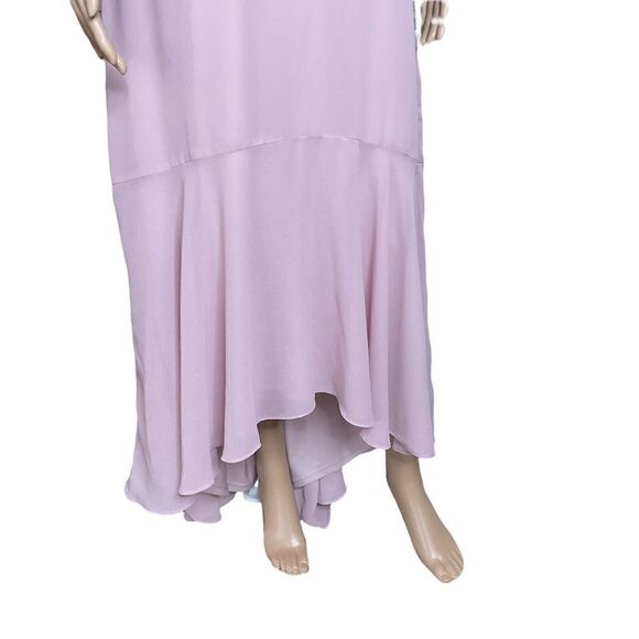 Lulus Evening Gown Low V-neck Back Mauve Color NWT Size XL - Picture 3 of 16